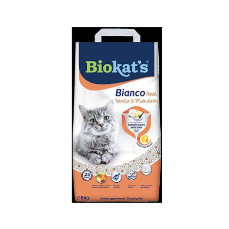 Biokat´s Bianco Fresh Podestýlka vanilka a mandarinka 5 kg Biokat's