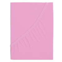 B.E.S. PETROVICE Protěradlo Jersey s elastanem LYCRA 90 × 200 cm, růžové
