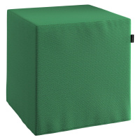 Dekoria Sedák Cube - kostka pevná 40x40x40, lahvově zelená, 40 x 40 x 40 cm, Loneta, 133-18