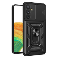 Hybrid Armor Camshield pouzdro pro Samsung Galaxy A14 obrněné pouzdro s krytem fotoaparátu černé