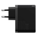 Baseus Nástěnná nabíječka Baseus GaN USB-C + USB, 100 W + 1m kabel (černá)