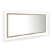 Shumee LED koupelnové zrcadlo dub sonoma 100 × 8,5 × 37 cm dřevotříska
