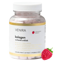 VENIRA Kolagen ve formě srdíček malina 120 tablet