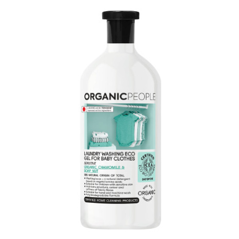 Organic People Eko prací gel na dětské prádlo, heřmánek a mýdlový ořech 1000 ml