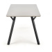 Jídelní stůl Ebony 140x74x80 cm (světle šedá, černá)