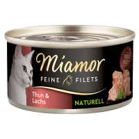 Miamor Feine Filets Naturelle tuňák a losos 48× 80 g