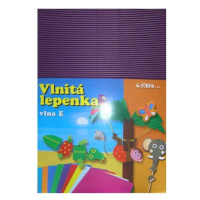 Vlnitý papír 260g - 34,5 × 24,5 cm - 10 listů - violet