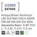 NOVA LUCE venkovní nástěnné svítidlo COMO antický hnědý hliník LED 2x3W 3000K 220-240V nastavite