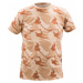 Tričko Crambe camouflage béžová XS