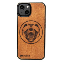 Pouzdro Bewood pro iPhone 15 Medvěd Merbau