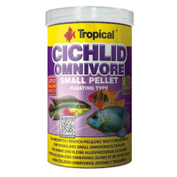 Tropical Cichlid Omnivore Small Pellet 1000ml/360g mnohosložkové krmivo krmivo pro mlad