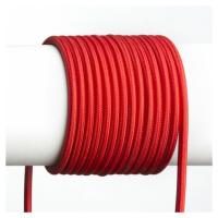 RED - DESIGN RENDL RENDL FIT 3X0,75 1bm textilní kabel červená R12224