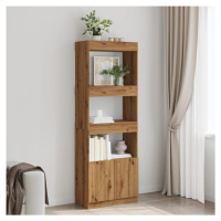 vidaXL Skříň highboard dub artisan 63 x 33 x 180 cm kompozitní dřevo