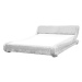 BELIANI postel AVIGNON 160 × 200 cm, sametová, stříbrná
