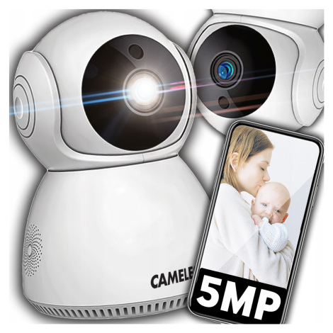 Otočná Ip kamera 5MPx WiFi Vnitřní dětská chůvička Ultra Hd+ 4K
