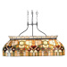 Clayre&Eef 115 cm dlouhé závěsné světlo Saavik - styl Tiffany