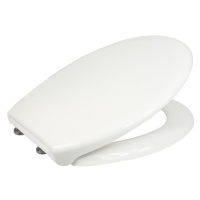 Samozavírací WC sedátko, duroplast, bílé, s odnímatelnými panty CLICK CSS112S