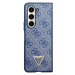 Guess 4G PU Leather Triangle kryt Samsung Galaxy Z Fold5 modrý