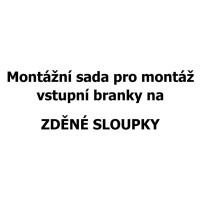 Montážní sada 10 ks kotev pro vstupní branku