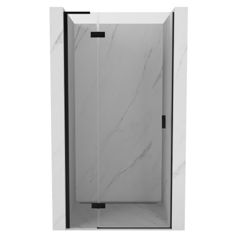 MEXEN/S Mist-H L sprchové dveře křídlové levé 95, transparent, černá 8A5L-095-000-70-00-L