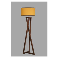 Sofahouse 28667 Designová stojanová lampa Thea 166 cm hořčicová / ořech