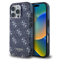 Guess IML Denim Effect MagSafe kryt pro iPhone 16 Pro tmavě modrý