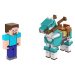 Mattel Minecraft 8 cm figurka dvojbalení Steve and Armored Horse