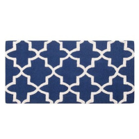 Modrý bavlněný koberec 80x150 cm SILVAN, 62662