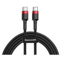 Kabel USB-C na USB-C PD Baseus Cafule PD 2.0 QC 3.0 60W 2m (černý/červený)