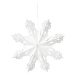 Závěsná vánoční dekorace průměr 15 cm Broste SNOWFLAKE-S - bílá