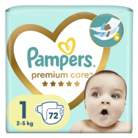 PAMPERS Premium Care Pleny jednorázové 1 (2-5 kg) 72 ks