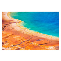 Fotografie Grand Prismatic Spring in Yellowstone in the USA, Fyletto, 40 × 26.7 cm