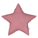 Cotton &amp; Sweets Mini lněný polštář hvězda sytě růžový 36 cm