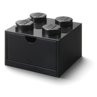 LEGO STORAGE - stolní box 4 se zásuvkou - černá