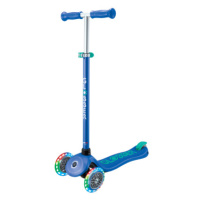 Globber Dětská tříkolová koloběžka Primo Plus V2 - svítící kola - modrá
