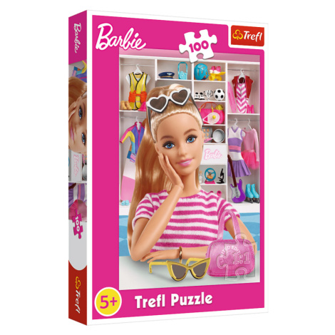 TREFL -  Puzzle 100 dílků - Seznamte se s Barbie / Mattel, Barbie