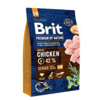 Brit Premium Dog by Nature Senior S+M 3kg sleva