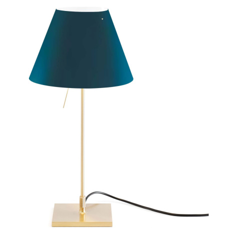 Luceplan Luceplan Costanzina stolní lampa mosaz modrá