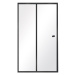 HOPA Boční panel ke sprchovým dveřím DUO SLIDE BLACK BARVA rámu Černá, Rozměr A 80 cm, Rozměr C 