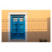 Fotografie Architecture of Oia town with blue, raagoon, 40 × 26.7 cm