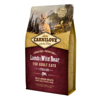 CARNILOVE  Lamb & Wild Boar Grain Free granule pro kastrované kočky 1 ks, Hmotnost balení: 2 kg