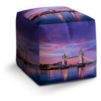 Sablio Taburet Cube Londýn Tower Bridge: 40x40x40 cm