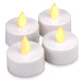 Nexos 64196 Dekorativní LED sada - 4 svíčky - bílá