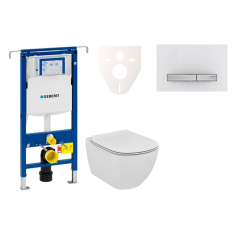 Cenově zvýhodněný závěsný WC set Geberit do lehkých stěn / předstěnová montáž + WC Ideal Standar IDEAL STANDARD