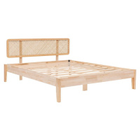 Dvoulůžková postel ze smrkového dřeva s roštem v přírodní barvě 160x200 cm Izabelya – Kalune Des
