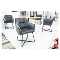 LuxD Designová židle Giuliana stříbrná