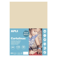APLI sada barevných papírů, A4, 170 g, lískový ořech - 50 ks