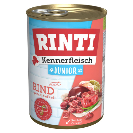 Rinti Kennerfleisch JUNIOR s hovězím masem 12 × 400 g