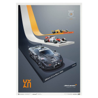 Umělecký tisk McLaren Racing - The Triple Crown - 60th Anniversary, 50 × 70 cm