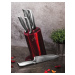 BERLINGERHAUS Sada nožů ve stojanu nerez Burgundy Metallic Line 6 ks Kikoza Collection BH-2273